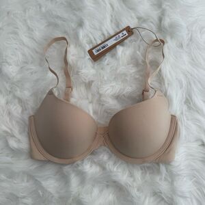 Skims Fits Everybody Push Up Demi Bra Sand Size 30C